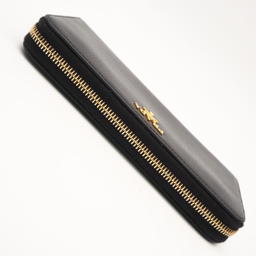 ★3日以内返品可★ 美品 PRADA プラダ サフィアーノメタル ラウンドファスナー長財布 1ML506 長財布 ブラック | PRADA | 06