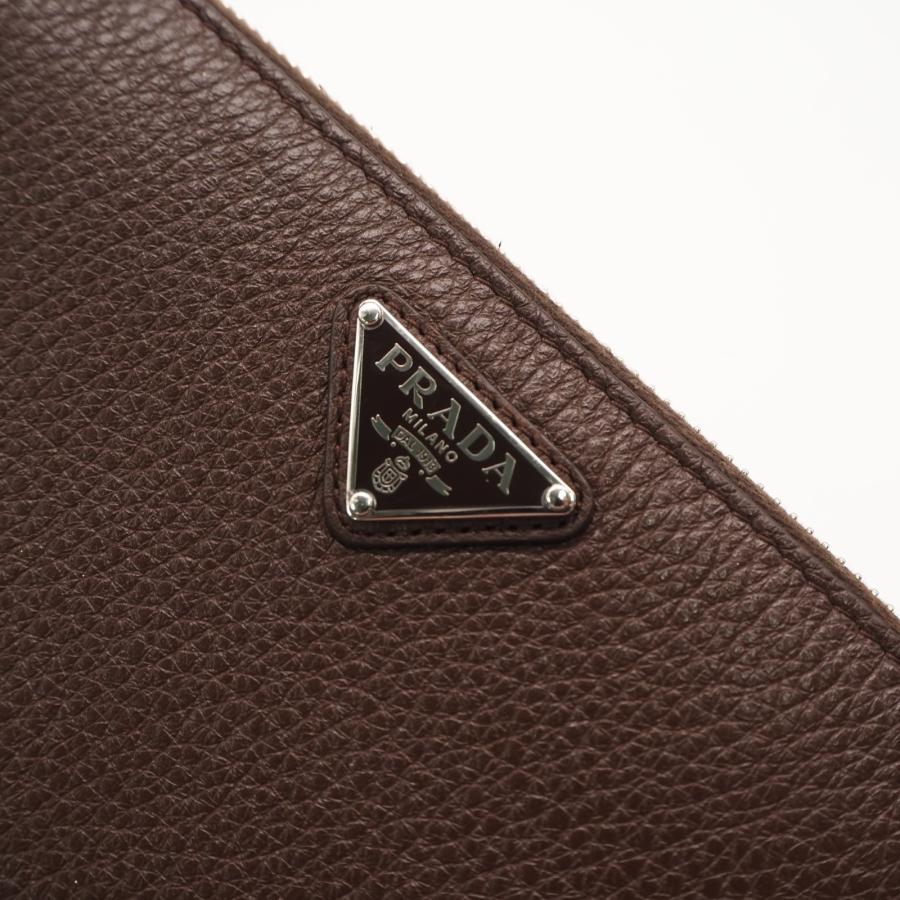 ★3日以内返品可★ 美品 PRADA プラダ ヴィッテロダイノ レザー トライアングルロゴ ラウンドファスナー長財布 | PRADA | 05
