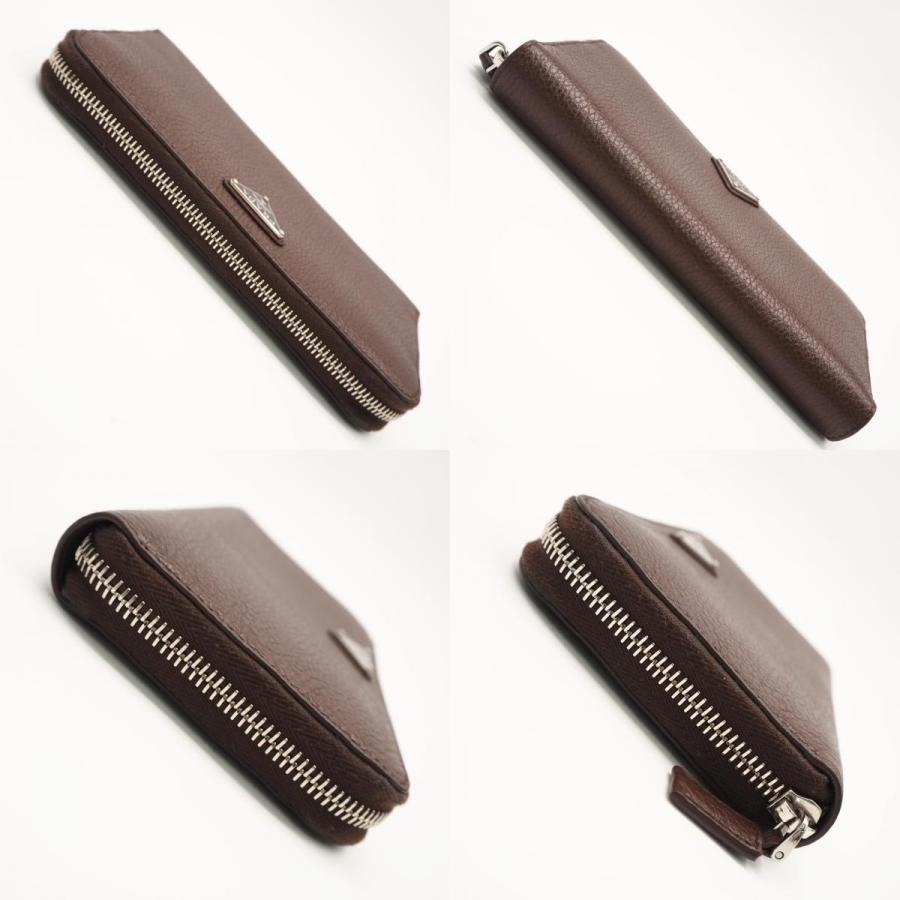 ★3日以内返品可★ 美品 PRADA プラダ ヴィッテロダイノ レザー トライアングルロゴ ラウンドファスナー長財布 | PRADA | 07