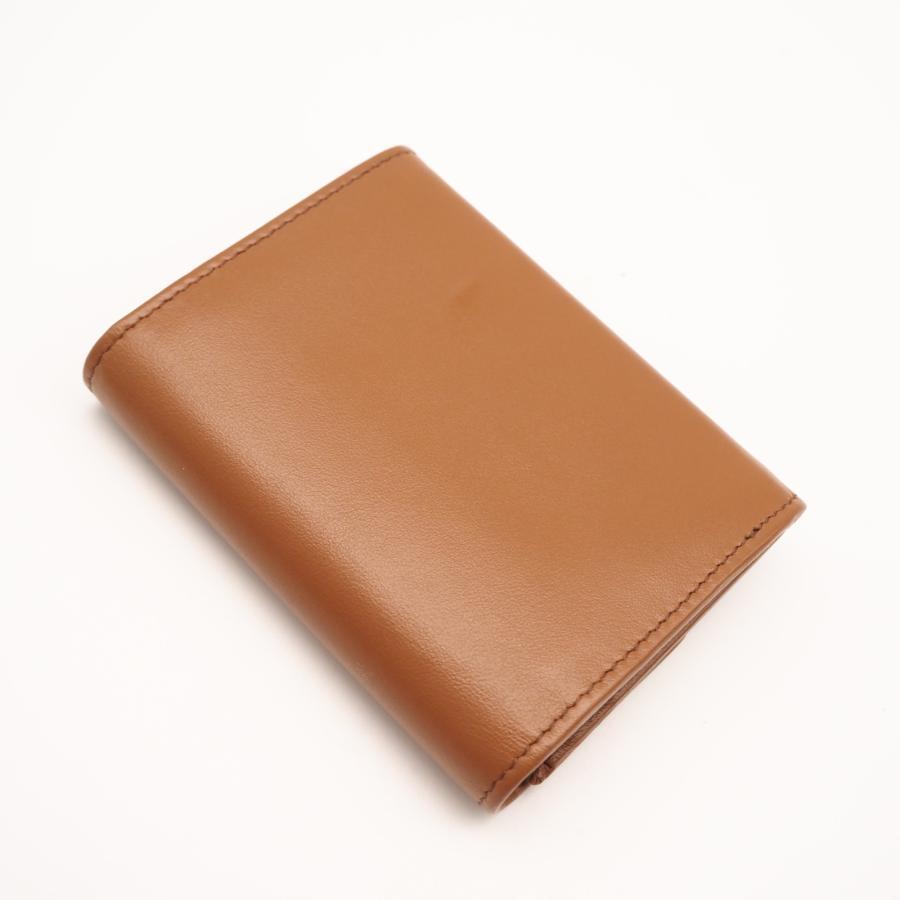 ★3日以内返品可★ 極美品 MIUMIU ミュウミュウ ラムスキン 三つ折り財布 コニャック 5MC104 カードケース | miu miu | 02