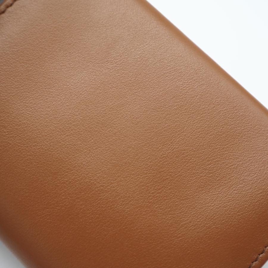 ★3日以内返品可★ 極美品 MIUMIU ミュウミュウ ラムスキン 三つ折り財布 コニャック 5MC104 カードケース | miu miu | 04