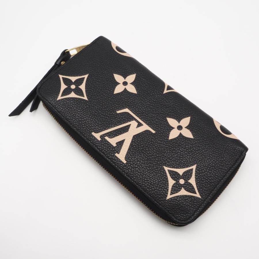 美品 ルイヴィトン アンプラント バイカラー ジッピーウォレット ブラック 黒 LOUIS VUITTON（ルイ・ヴィトン） ☆3日以内返品可☆ 美品 モノグラム