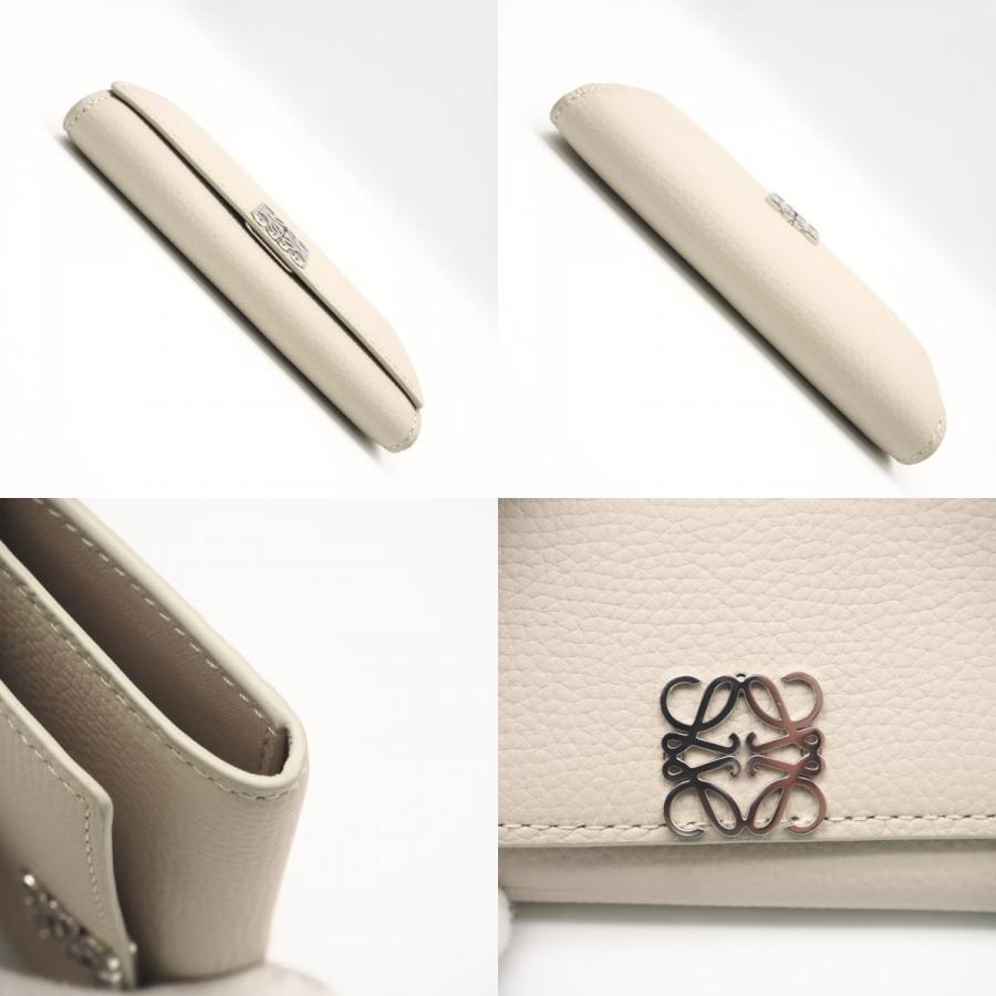 ★3日以内返品可★ 美品 LOEWE ロエベ ペブルグレインカーフ アナグラム キーケース クレイ C821K92X01 | LOEWE | 07