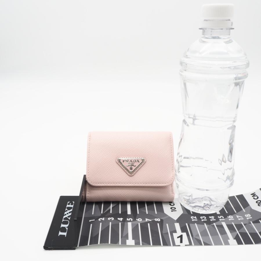 ★3日以内返品可★ 美品 PRADA プラダ サフィアーノ トライアングル 財布 アラバスターピンク 1MH043 三つ折り財布 | PRADA | 03