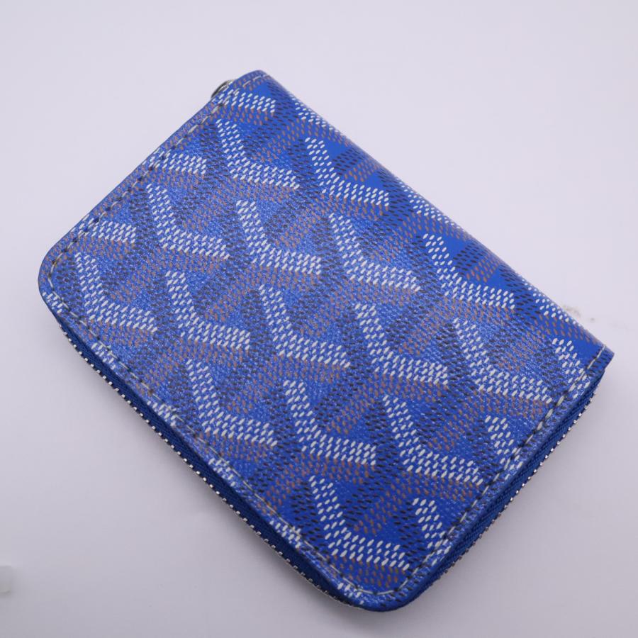 ★3日以内返品可★ 極美品 GOYARD ゴヤール マティニョン ミニ ウォレット ブルー MATIGNMINTY09CL09P | GOYARD | 02