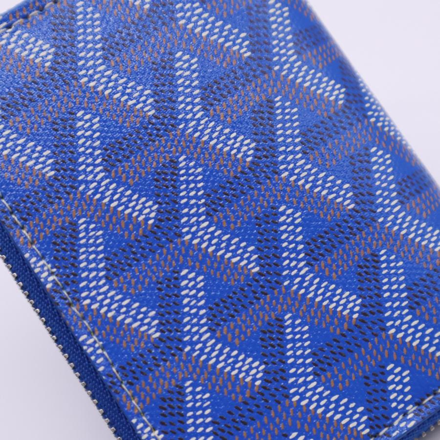★3日以内返品可★ 極美品 GOYARD ゴヤール マティニョン ミニ ウォレット ブルー MATIGNMINTY09CL09P | GOYARD | 04