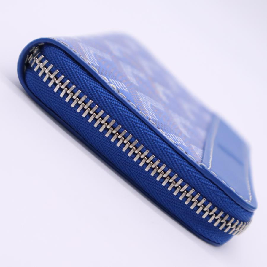 ★3日以内返品可★ 極美品 GOYARD ゴヤール マティニョン ミニ ウォレット ブルー MATIGNMINTY09CL09P | GOYARD | 05