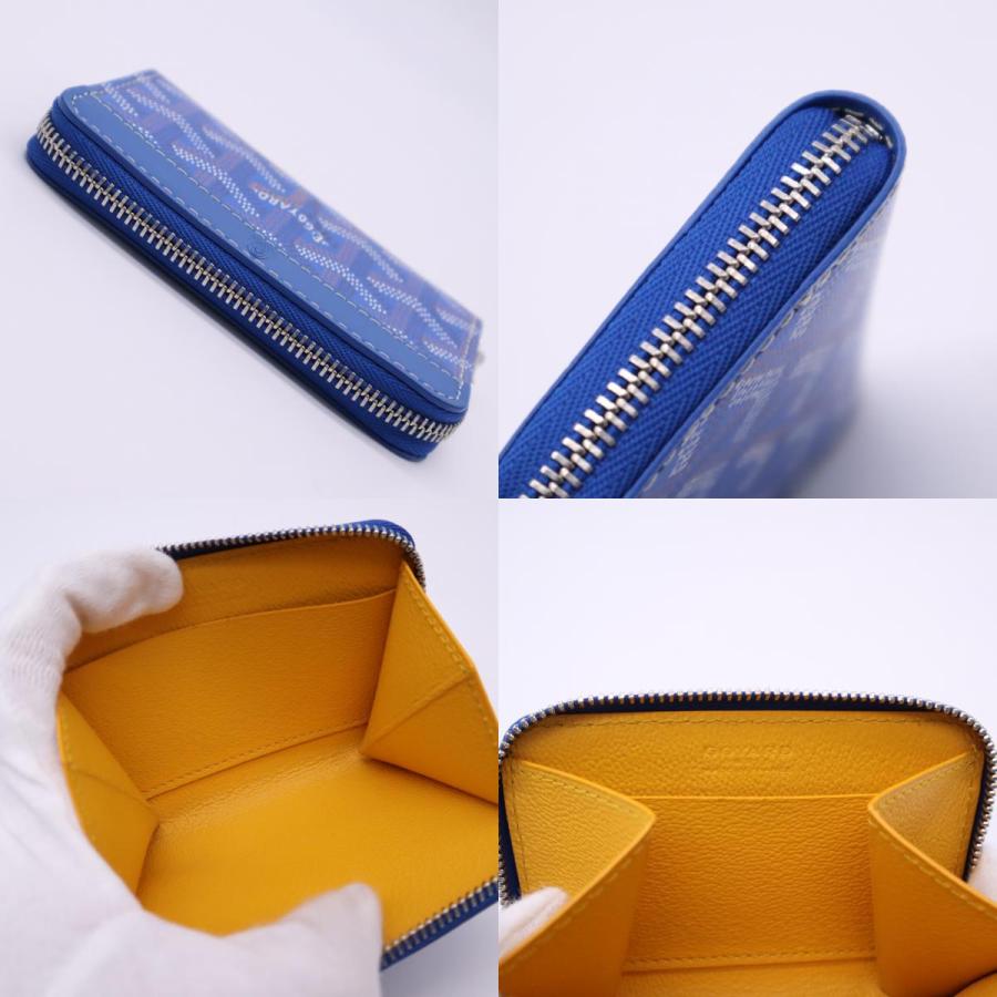 ★3日以内返品可★ 極美品 GOYARD ゴヤール マティニョン ミニ ウォレット ブルー MATIGNMINTY09CL09P | GOYARD | 08