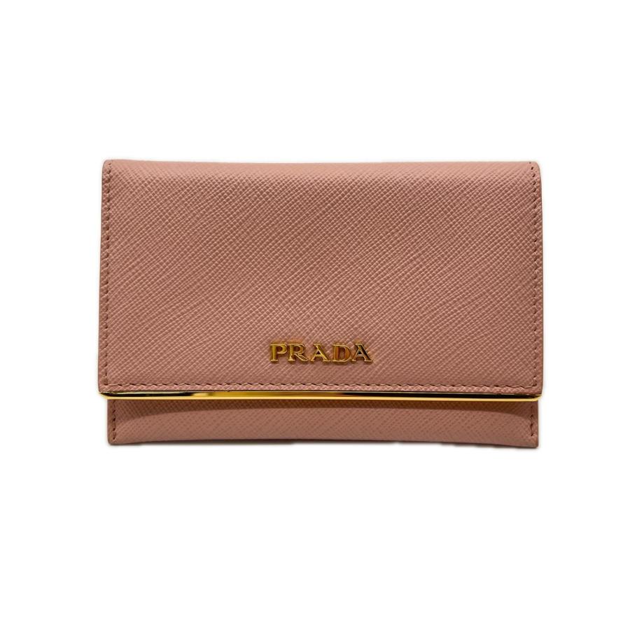 ★3日以内返品可★ 美品 PRADA プラダ サフィアーノ レザー カードケース - カードケース ピンクベージュ サフィアーノ | PRADA | 01