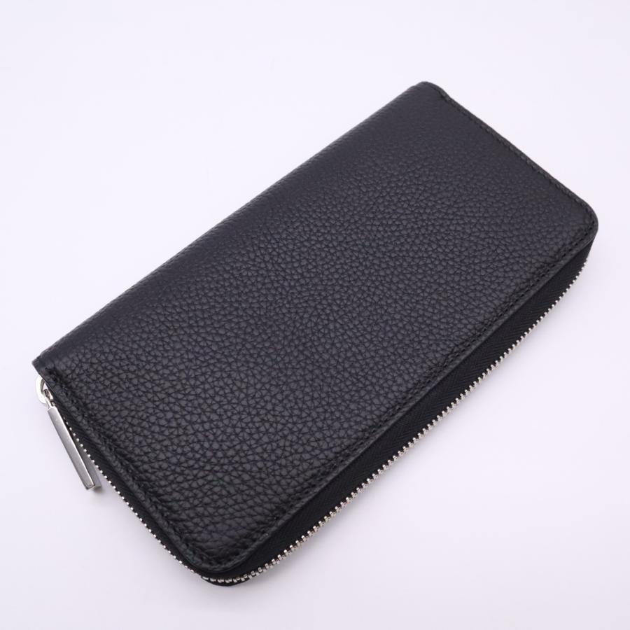GUCCI　折り財布　ウォレット　レザー　ロゴプレート　Wホック　黒　【美品】 GUCCI（グッチ） ☆3日以内返品可☆ 未使用 レザー ロゴ ジップ