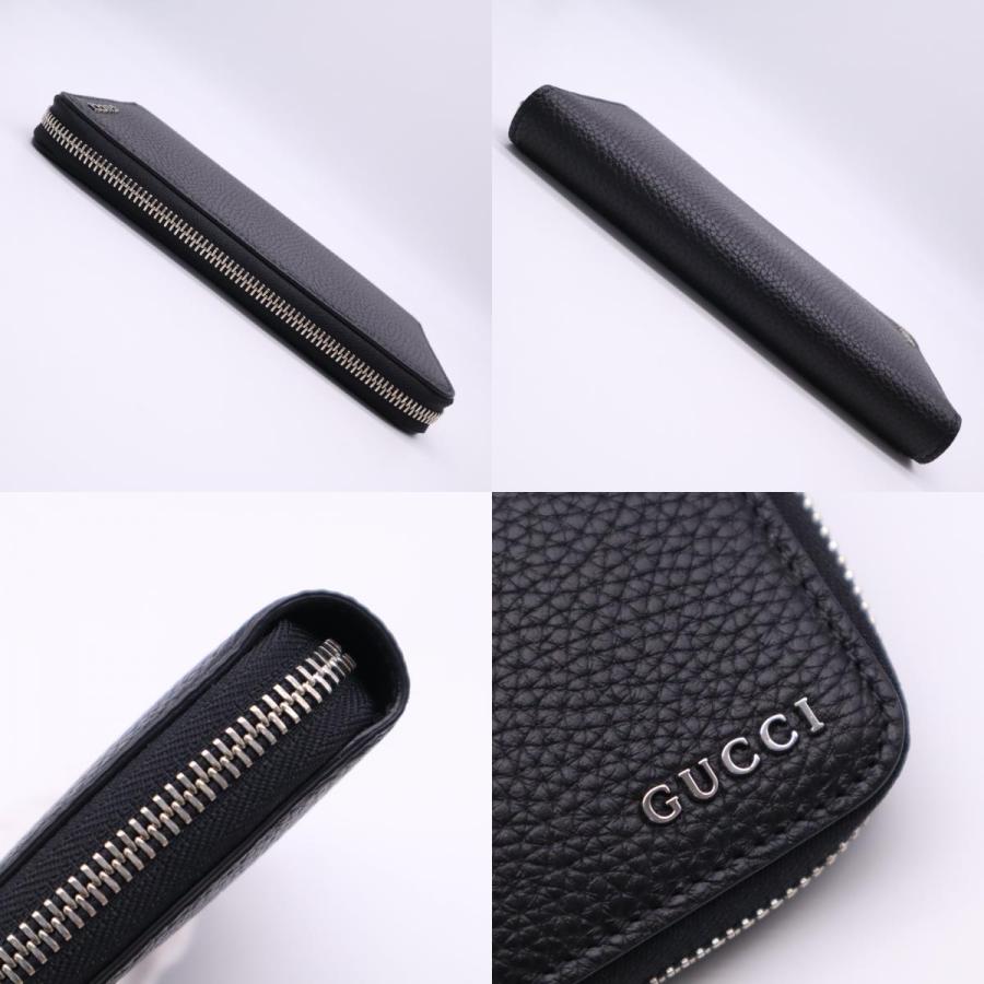 GUCCI（グッチ） ☆3日以内返品可☆ 未使用 レザー ロゴ ジップ