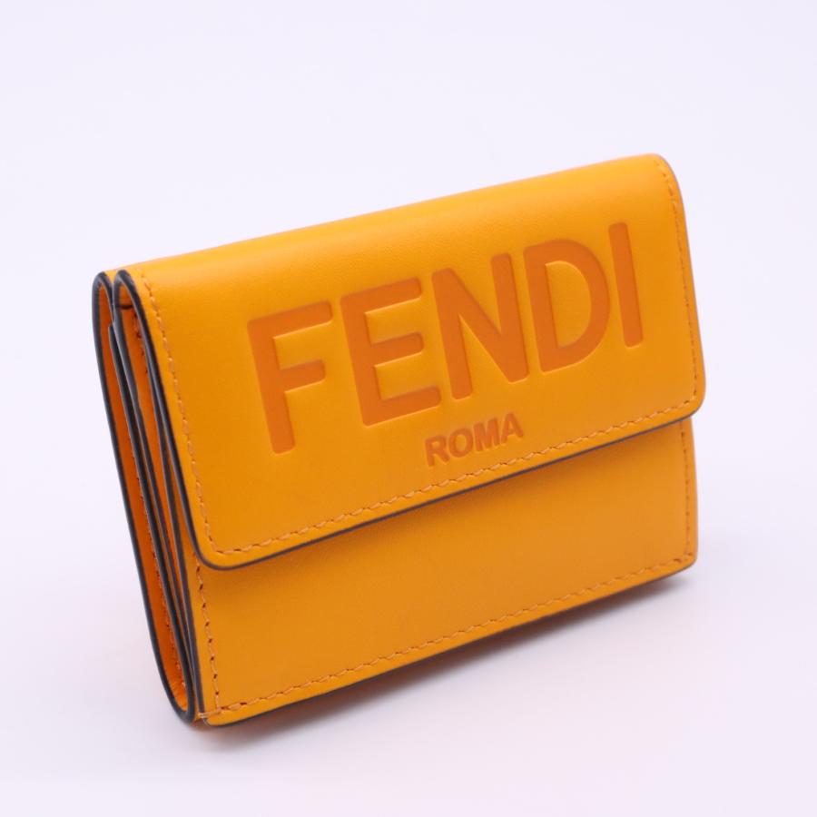 ひ*け様 【美品】フェンディ 8M0395 フェンディローマ マイクロ 三つ折り FENDI（フェンディ） ☆3日以内返品可☆ 美品 FENDI ROMA マイクロ