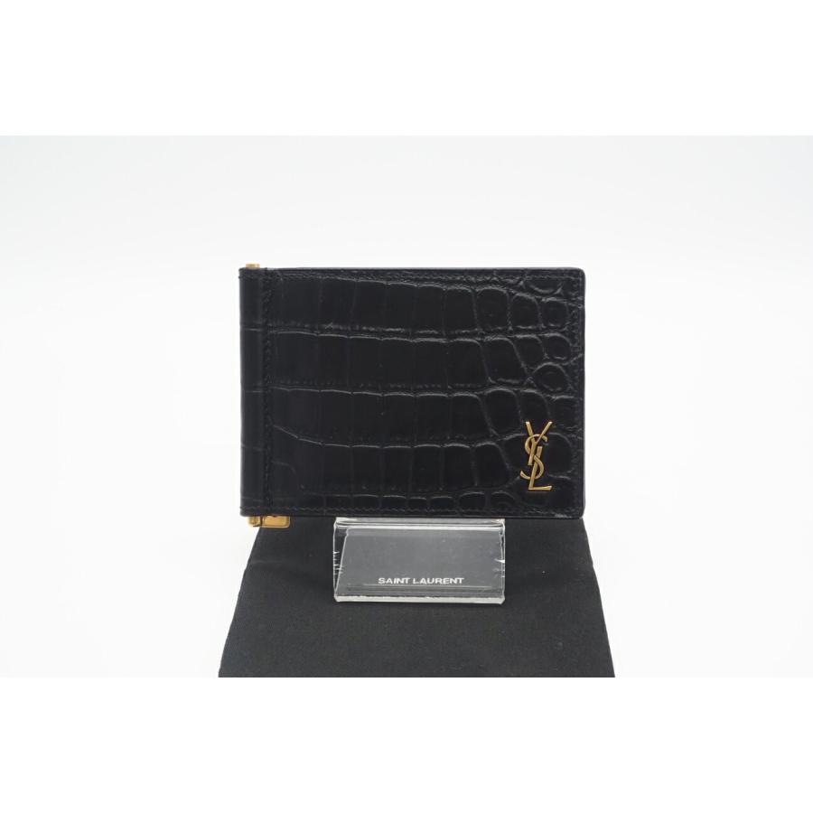 ☆安心の3大保証☆ Aランク ≪SAINT LAURENT サンローラン/二つ折り 