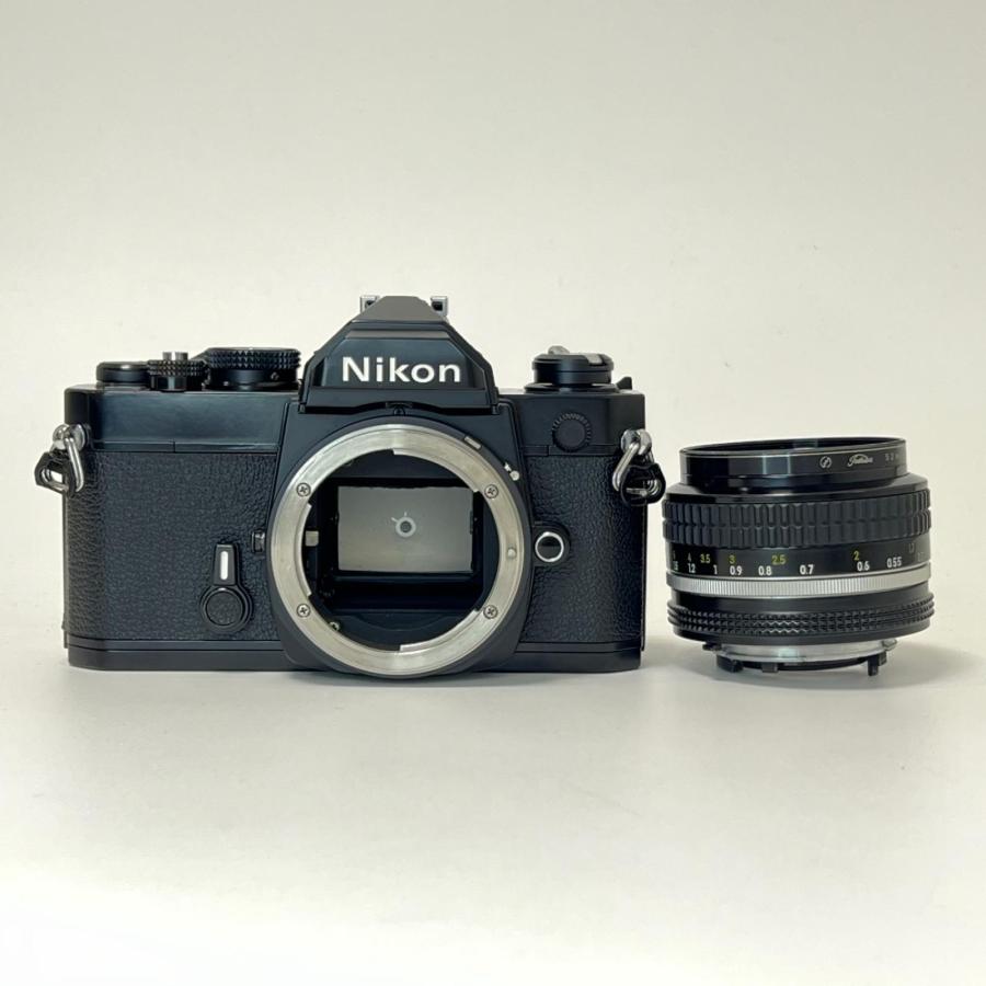 FM Black /Ai Nikkor 50mm F1.4☆3日以内返品可☆ 美品 Nikon MF