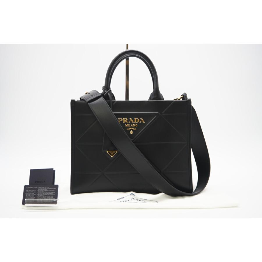 ★3日以内返品可★ PRADA プラダ 1BA379 メタルロゴ シンボルトップステッチ スモールバッグ ブラック バッグ PRADA（プラダ） ☆3日以内返品可☆ 1BA379 メタルロゴ シンボルトップ