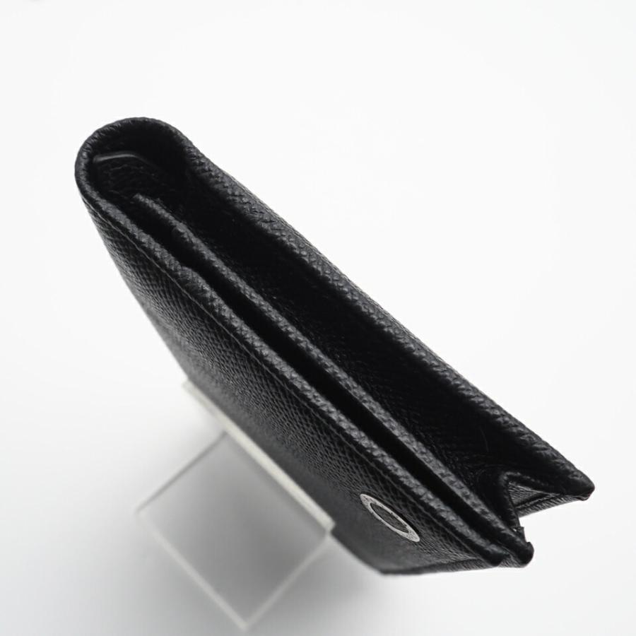 ★3日以内返品可★ BVLGARI ブルガリ 30398 ブルガリ ブルガリ マン ラージウォレット ブラック ブルー 二つ折り長財布 美品 BVLGARI（ブルガリ） ☆3日以内返品可☆ 30398 マン ラージウォレット