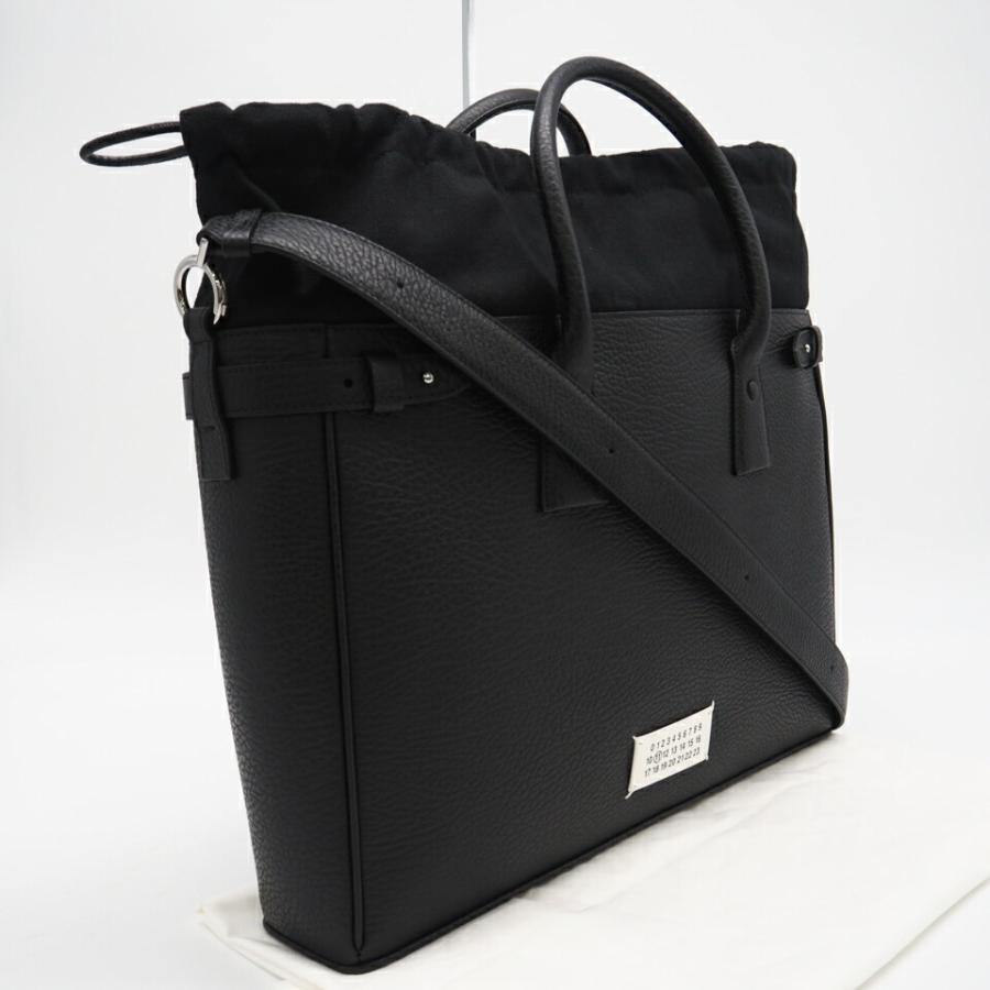 ★3日以内返品可★ MAISON MARGIELA メゾン マルジェラ SB1WD0001 レザー 5AC Daily ブラック 2WAYバッグ 極美品 ティブイエー ☆3日以内返品可☆ MAISON MARGIELA メゾン マルジェラ