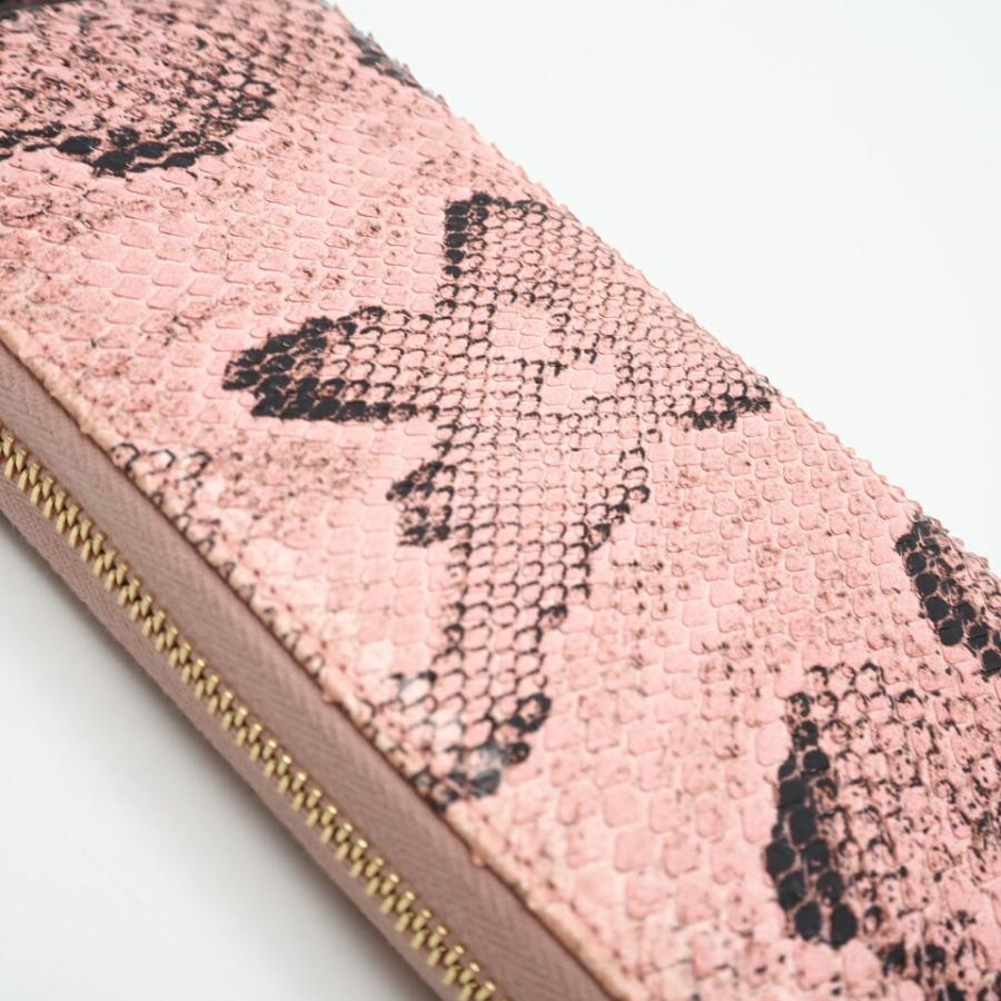 ★3日以内返品可★ GUCCI グッチ 456117 パイソンレザー GGマーモント ピンク ラウンドフンァスナー長財布 美品 GUCCI（グッチ） ☆3日以内返品可☆ 456117 パイソンレザー GG