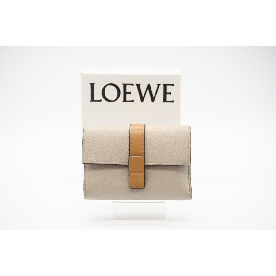 ロエベ LOEWE 3つ折り財布 ライトオーツ/ハニー
