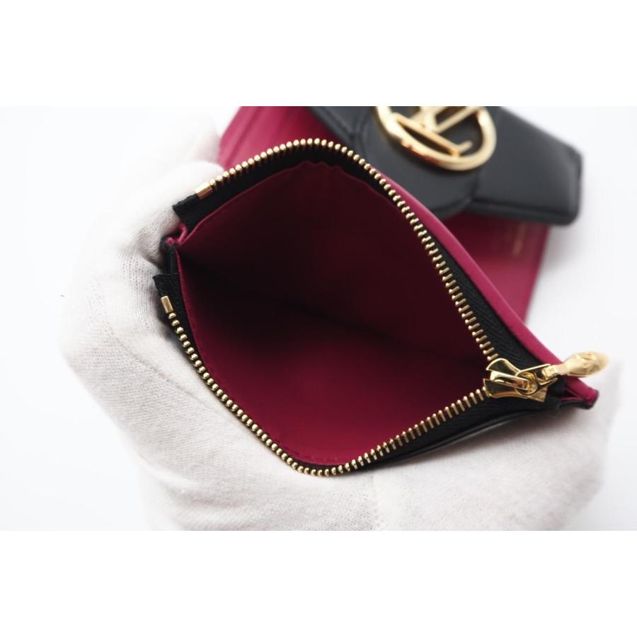 ★3日以内返品可★ LOUIS VUITTON ルイ ヴィトン M69175 ポルトフォイユ LV ポンヌフ コンパクト ノワール ブラック ピンク財布 LOUIS VUITTON（ルイ・ヴィトン） ☆3日以内返品可☆ ルイ ヴィトン
