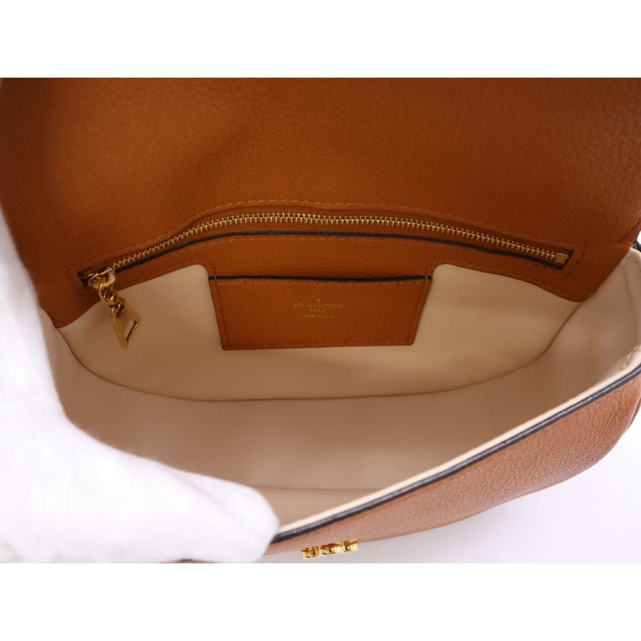 ★3日以内返品可★ LOUIS VUITTON ルイ ヴィトン M58968 カーフレザー LV ポンヌフソフトMM シエンヌドレ  ブラウン クリーム バッグ LOUIS VUITTON（ルイ・ヴィトン） ☆3日以内返品可☆ ルイ ヴィトン