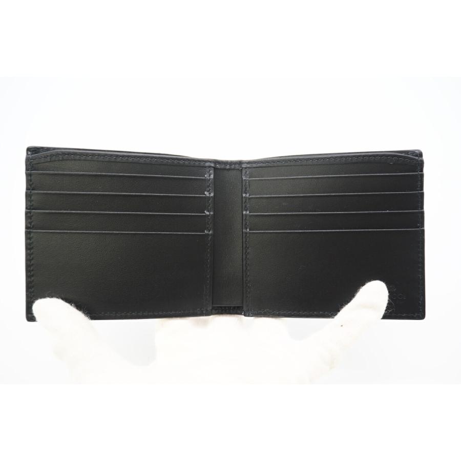 ★3日以内返品可★ GUCCI グッチ 739475 ジャンボGG レザー 二つ折りウォレット ブラック グレー 財布 GUCCI（グッチ） ☆3日以内返品可☆ 739475 ジャンボGG レザー 二