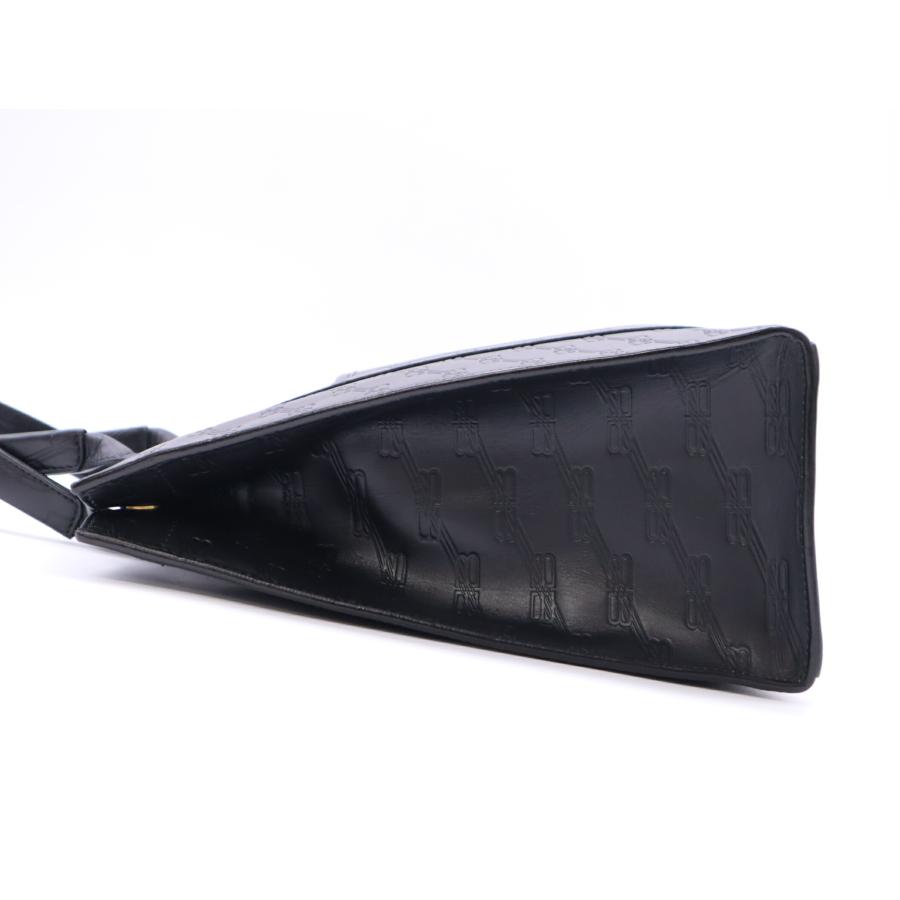 ★3日以内返品可★ BALENCIAGA バレンシアガ 714177 BBモノグラム レザー ハードウェア 2WAYバッグ ブラック バッグ BALENCIAGA（バレンシアガ） ☆3日以内返品可☆ 714177 BBモノグラム