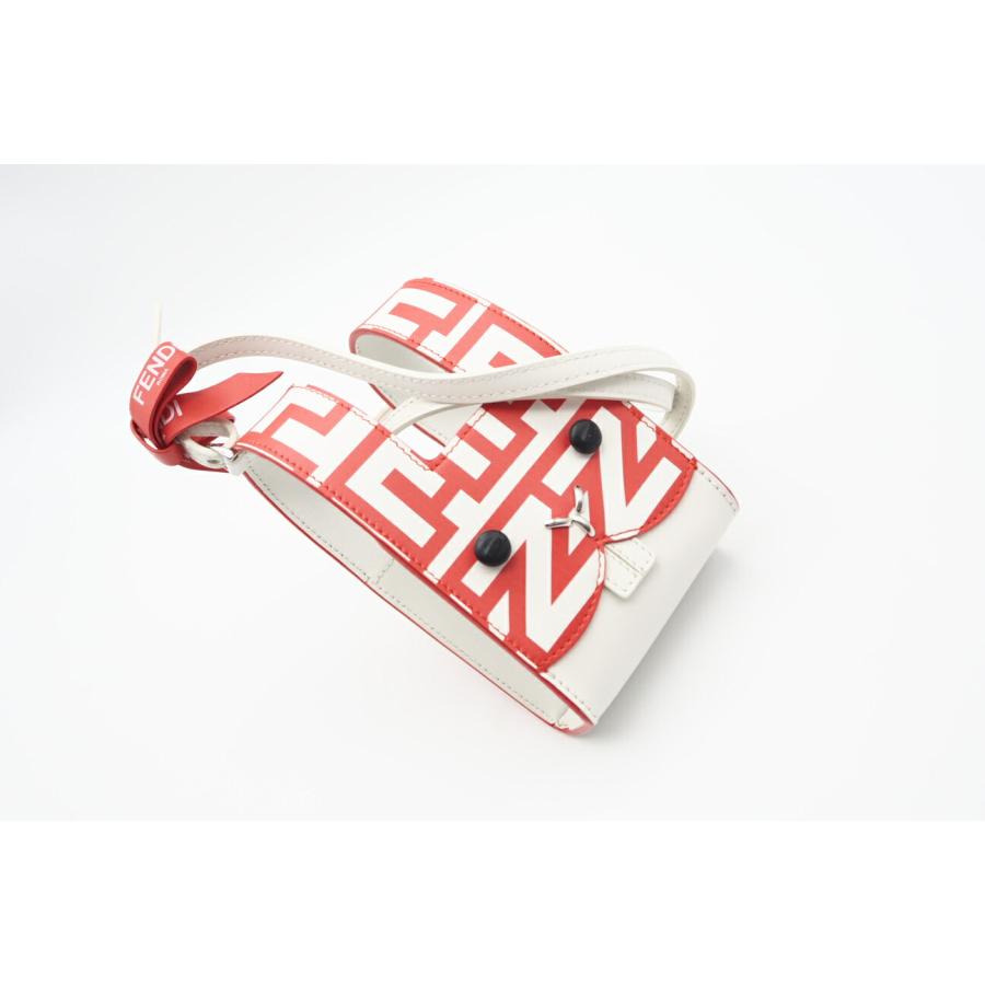 ☆安心の3大保証☆ Aランク ≪FENDI フェンディ/ショルダーバッグ≫ 7SA169 FENDI × MARC JACOBS レザー MINI BUSTINA BUNNY レッド ホワイト 送料無料 ☆安心の3大保証☆ Aランク ≪FENDI フェンディ/ショルダーバッグ