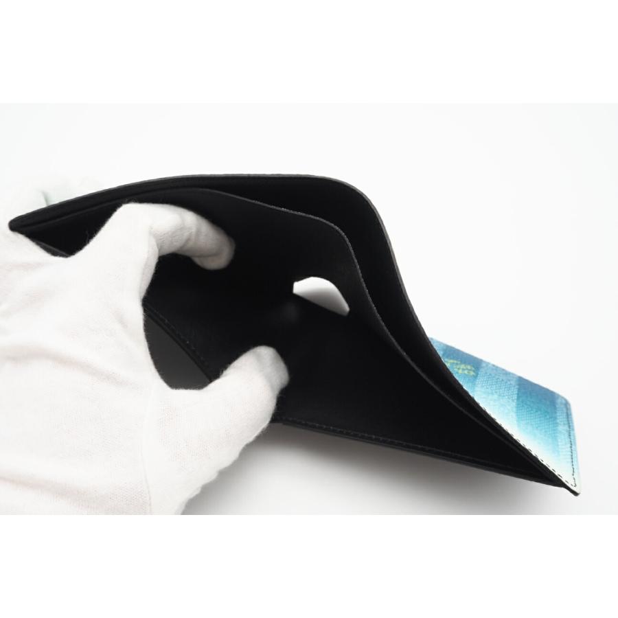 ☆安心の3大保証☆ Aランク ≪LOUIS VUITTON ルイ ヴィトン/二つ折り財布≫ M81319 ダミエ ストライプ ポルトフォイユ ミュルティプル ブルー ブラック LOUIS VUITTON（ルイ・ヴィトン） ☆安心の3大保証☆ Aランク ≪LOUIS