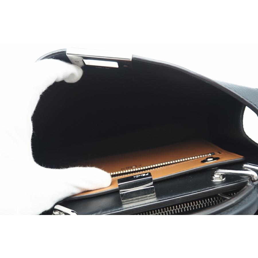 ☆安心の3大保証☆ ABランク ≪FENDI フェンディ/2WAYバッグ≫ 7VA530  ピーカブーアイシーユー スモール ブラック ホワイト マルチカラー 送料無料 ☆安心の3大保証☆ ABランク ≪FENDI フェンディ/2WAYバッグ≫ 7VA530