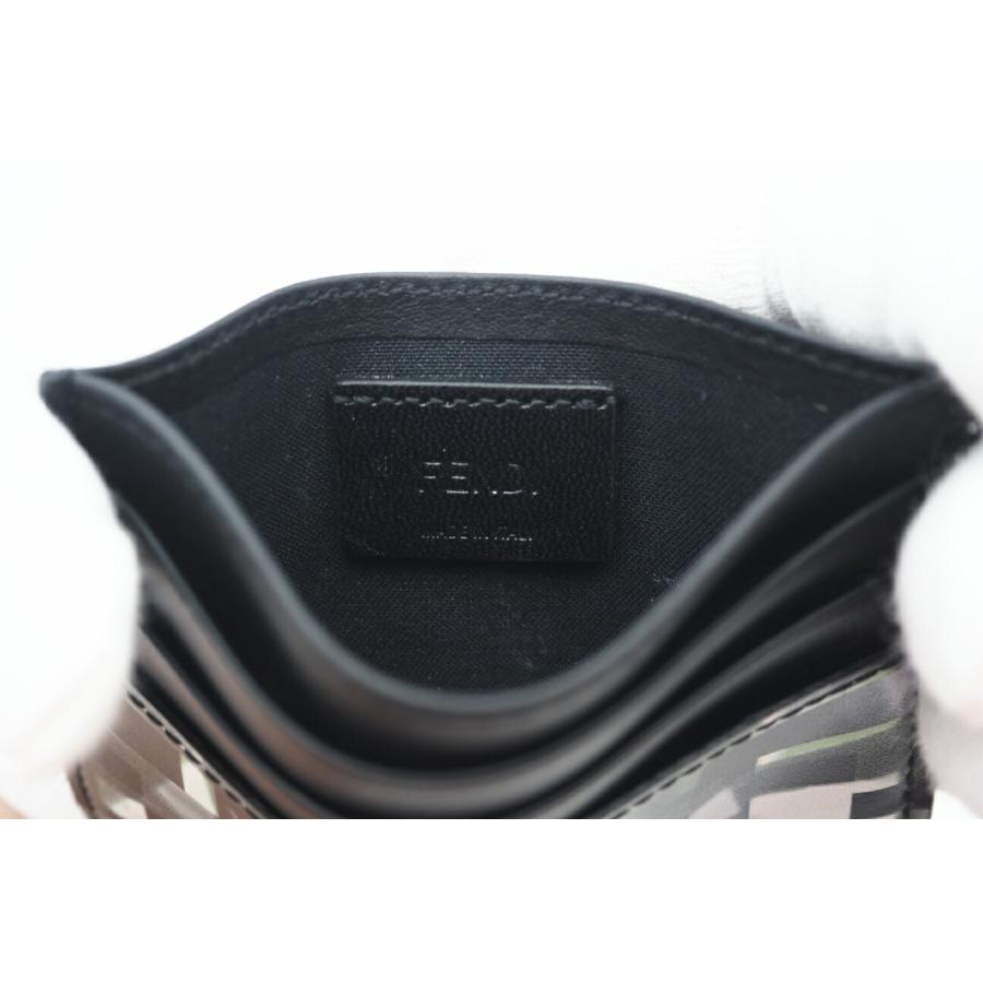 ☆安心の3大保証☆ ABランク ≪FENDI フェンディ/カードケース≫ 7M0164 ヴィッテロ サン カモフ ビジネスカードホルダー ブラック グリーン 送料無料 ☆安心の3大保証☆ ABランク ≪FENDI フェンディ/カードケース