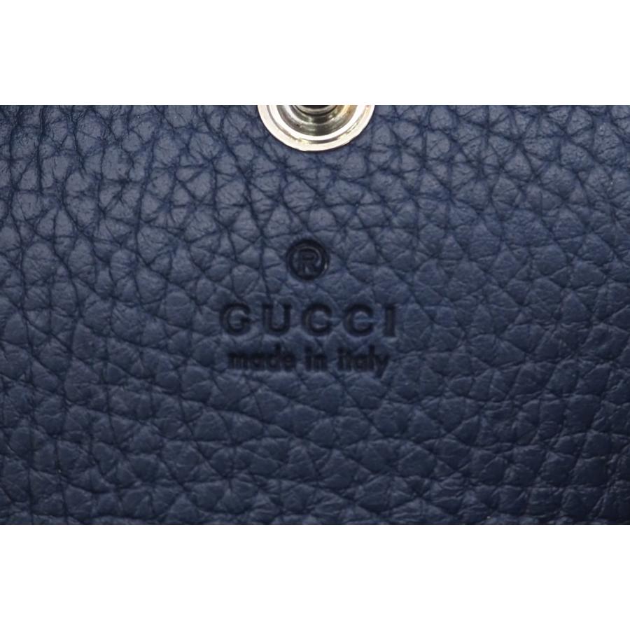 ☆安心の3大保証☆ Aランク ≪GUCCI グッチ/ケース≫ 771160 折り畳みケース GUCCI ロゴ レザー ネイビーブルー 極美品 送料無料 ☆安心の3大保証☆ Aランク ≪GUCCI グッチ/コインケース≫ 771160