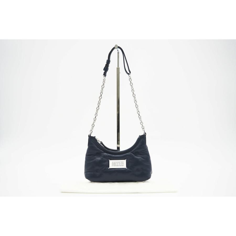 ☆安心の3大保証☆ Aランク ≪MAISON MARGIELA メゾン/ハンドバッグ≫ SB1WG0021 マルジェラ グラムスラム ホーボー マイクロ ショルダーバッグ ネイビー ☆安心の3大保証☆ Aランク ≪MAISON MARGIELA メゾン/ハンドバッグ