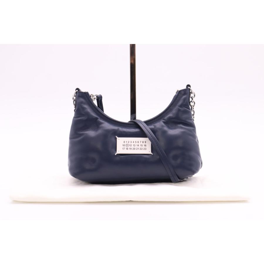 ☆安心の3大保証☆ Aランク ≪MAISON MARGIELA メゾン マルジェラ/ワンショルダーバッグ≫ SB1WG0021 グラムスラム ホーボー マイクロ ネイビー ティブイエー ☆安心の3大保証☆ Aランク ≪MAISON MARGIELA メゾン