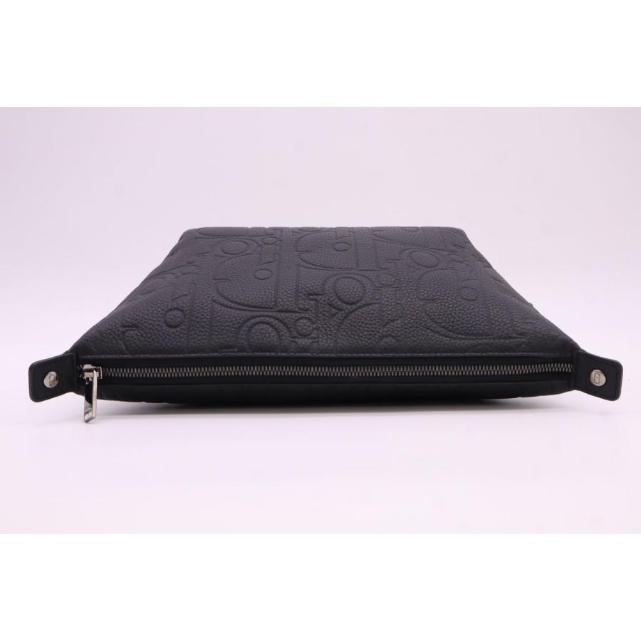 ☆安心の3大保証☆ Aランク ≪Dior ディオール/セカンドバッグ≫ 2ESCA495 グラビティ レザー ラージポーチ ブラック 黒 極美品 送料無料 ☆安心の3大保証☆ Aランク ≪Dior ディオール/セカンドバッグ