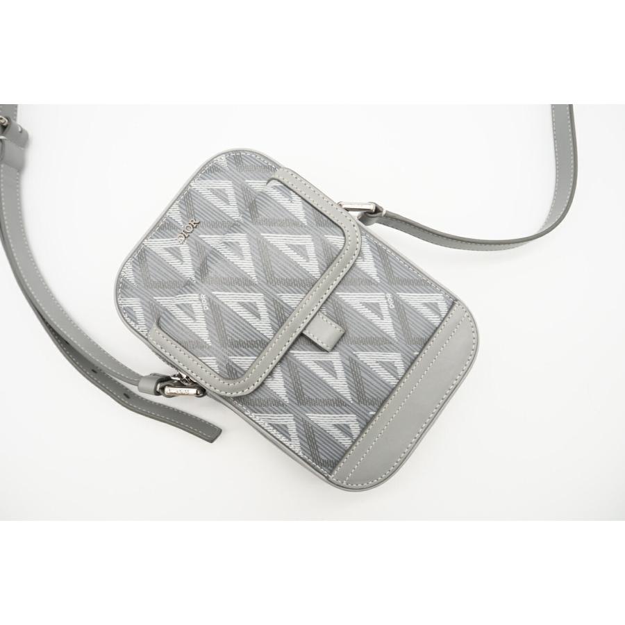 ☆安心の3大保証☆ Aランク ≪Dior ディオール/ショルダーバッグ≫ 2ESCA415CD CDダイヤモンド レザー ヒット ザ ロード グレー 極美品 送料無料 ☆安心の3大保証☆ Aランク ≪Dior ディオール/ショルダーバッグ