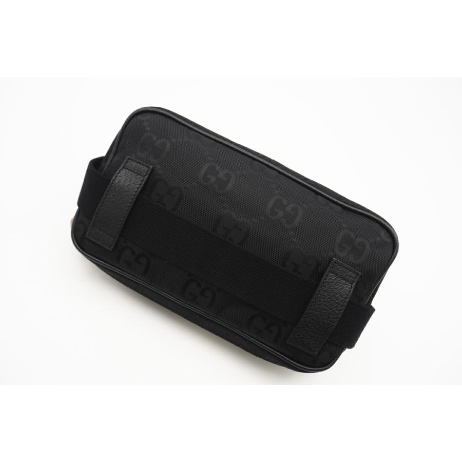 ★3日以内返品可★ GUCCI グッチ オフザグリッド  GGナイロン レザー ボディバッグ 631341 ブラック GUCCI（グッチ） ☆3日以内返品可☆ オフザグリッド GGナイロン レザー