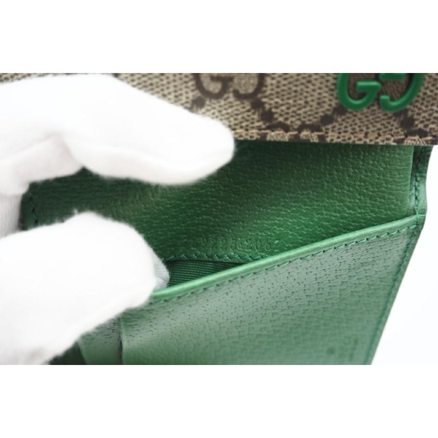 ◇グッチ◇769225/レザー/GGスプリーム/コンパクトウォレット/折り財布 GUCCI（グッチ） ☆3日以内返品可☆ 769225 GG ディテール付き GG 三