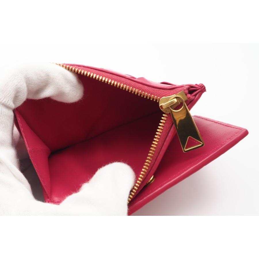 ★3日以内返品可★ BOTTEGA VENETA ボッテガ ヴェネタ 608059 イントレチャート レザー 二つ折りウォレット ピンク 財布 ☆3日以内返品可☆ BOTTEGA VENETA ボッテガ ヴェネタ 608059 イントレ