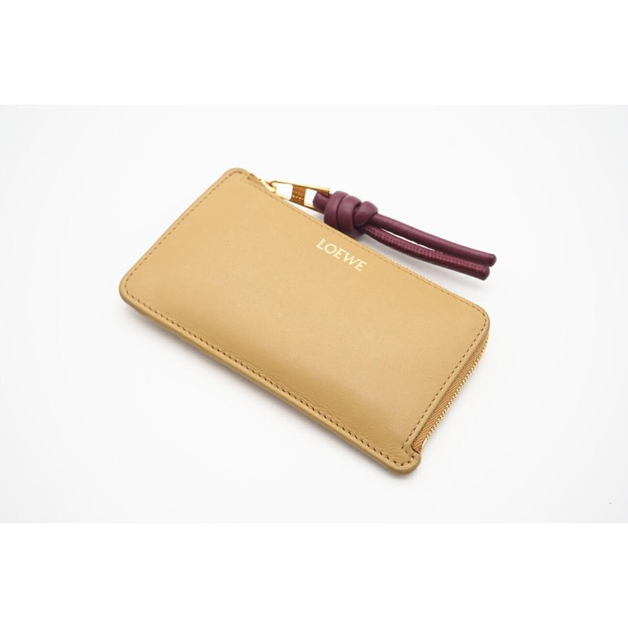 ロエベ カードケース ノット コイン カードホルダー シャイニーナパ  