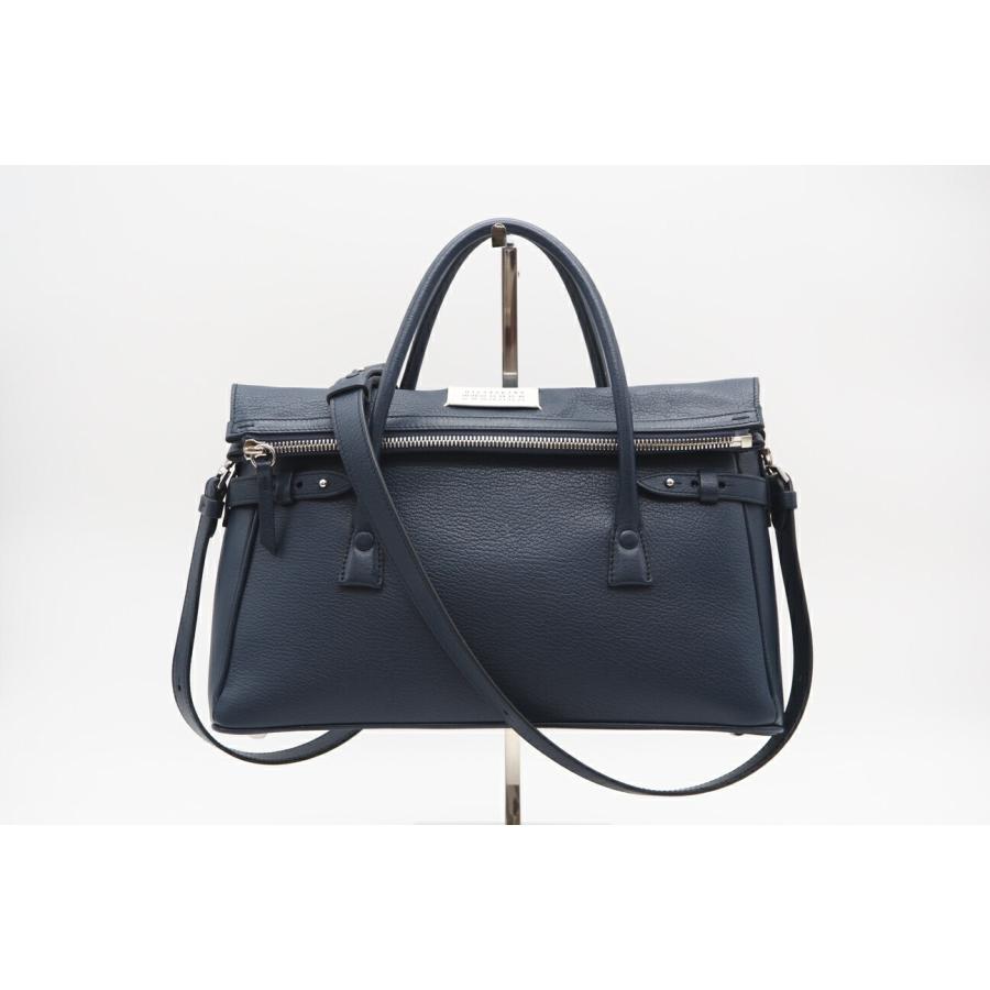 ★３日以内返品可★ MAISON MARGIELA メゾン マルジェラ SB2WD0076P5348T8013 5AC ブルー イースト ウエスト2WAYハンドバッグ ティブイエー ☆3日以内返品可☆ MAISON MARGIELA メゾン マルジェラ