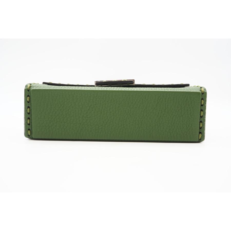 ★３日以内返品可★ FENDI フェンディ 7VA565 セレリア ソフトトランク バゲット グリーン バッグ FENDI（フェンディ） ☆3日以内返品可☆ 7VA565 セレリア ソフト