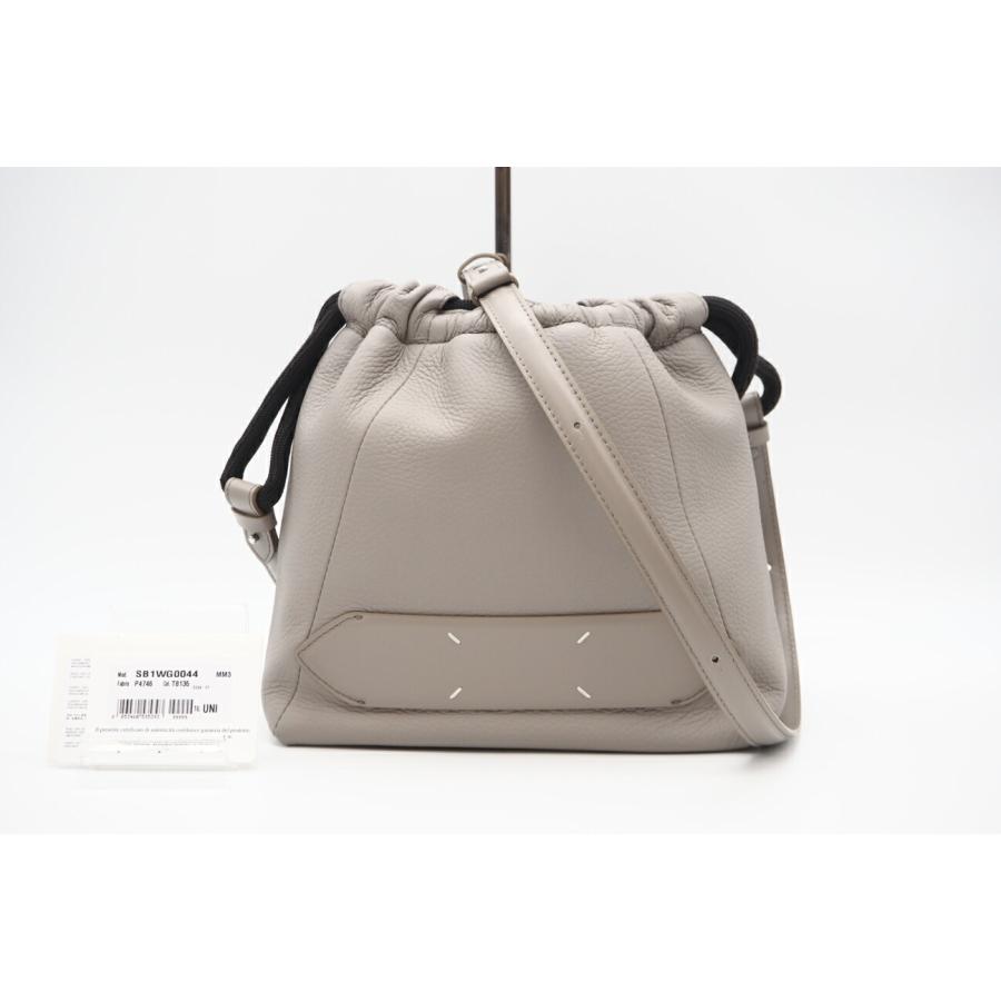 ★３日以内返品可★ MAISON MARGIELA メゾン マルジェラ SB1WG0044 SOFT 5AC スモール グレー ドローストリングバッグ ティブイエー ☆3日以内返品可☆ MAISON MARGIELA メゾン マルジェラ