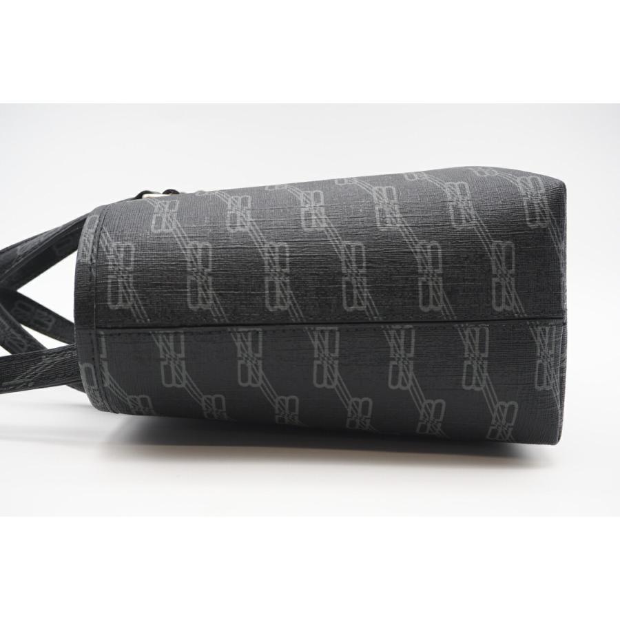 ★３日以内返品可★ BALENCIAGA バレンシアガ 702699 BBモノグラム ブラック グレー シグネチャー スモール ショッパーバッグ BALENCIAGA（バレンシアガ） ☆3日以内返品可☆ 702699 BBモノグラム