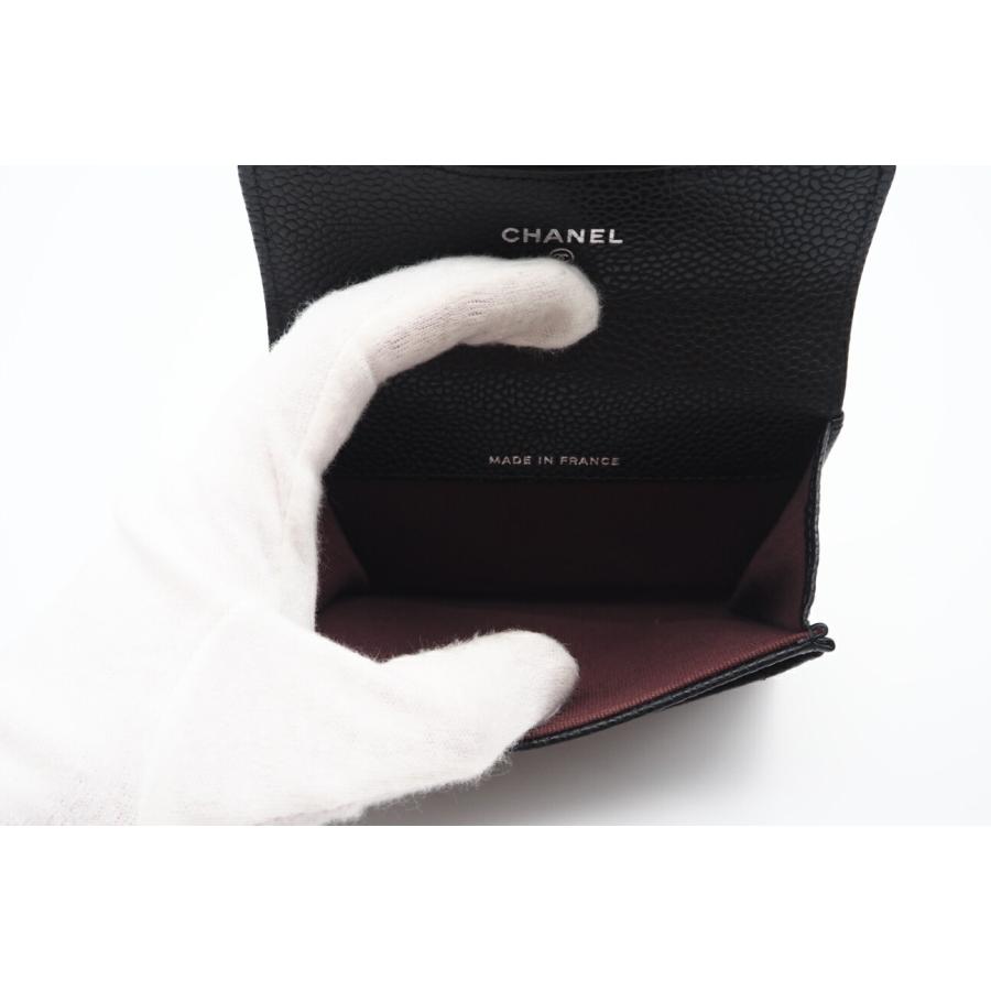 ★３日以内返品可★ CHANEL シャネル AP0214 キャビアスキン クラシック フラップ ブラック カードケース CHANEL（シャネル） ☆3日以内返品可☆ AP0214 キャビアスキン