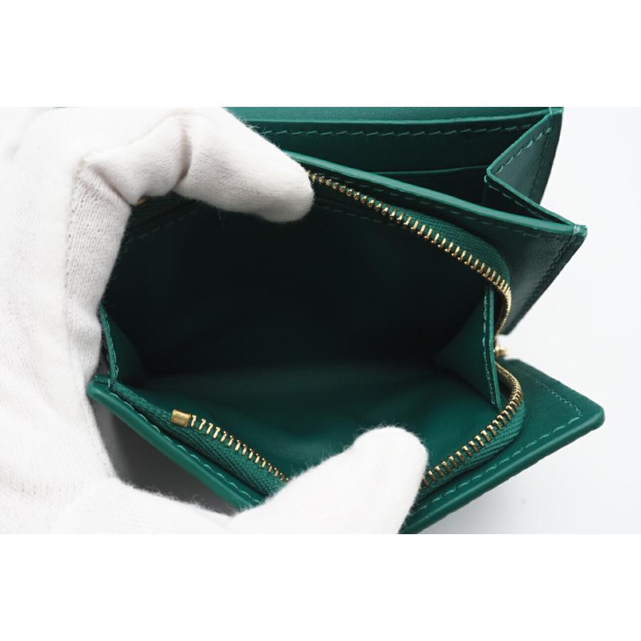 【未使用に近い】ルイヴィトン カプシーヌ タイニーウォレット 折財布 グリーン 国内直営【Louis Vuitton】ポルトフォイユ・カプシーヌ タイニー