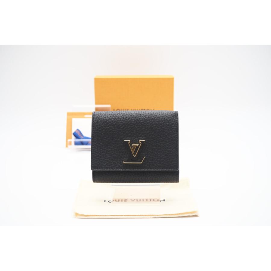 ★3日以内返品可★ LOUIS VUITTON ルイ ヴィトン M12149 トリヨン カプシーヌ タイニーウォレット ノワール 二つ折り財布 美品 LOUIS VUITTON（ルイ・ヴィトン） ☆3日以内返品可☆ ルイ ヴィトン