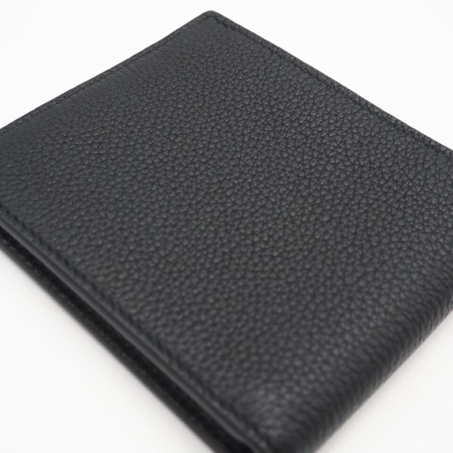 GUCCI 二つ折り財布 GUCCIロゴ コンパクトウォレット ブラック 極美品