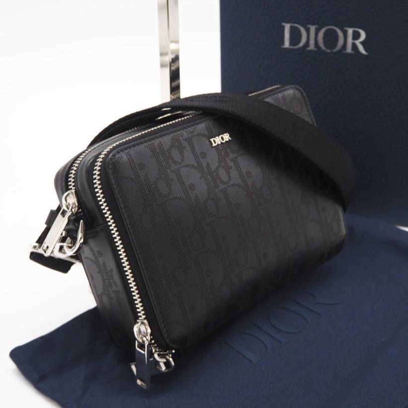 【未使用級】 Christian Dior オブリークギャラクシー ブラック Christian Dior (クリスチャンディオール) オブリーク ギャラクシー 二