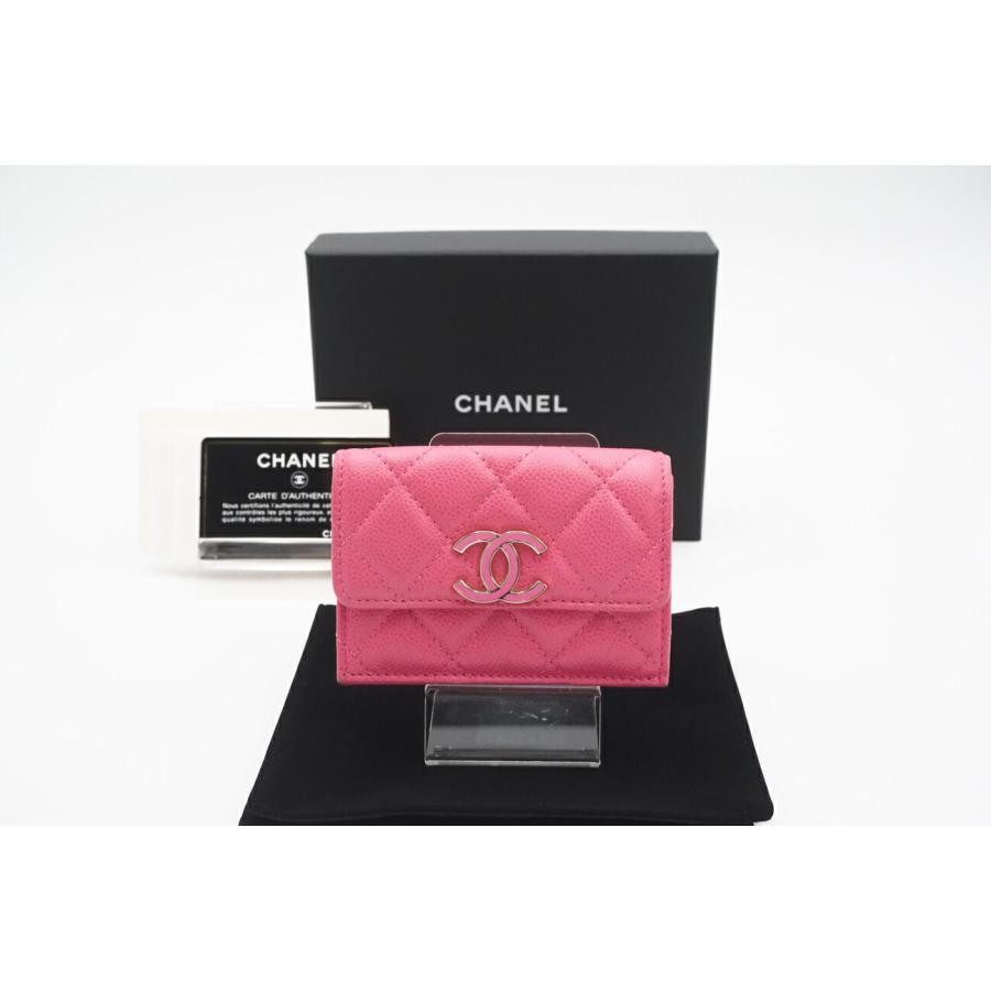 CHANEL ☆安心の3大保証☆ ABランク ≪CHANEL シャネル /三つ折り財布  